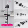 Wig Head Stand Table Clamp Adjustable Mannequin Holder 14