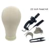 Canvas Block Head Kit For Wig Styling And Display 16