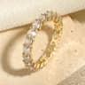 Baguette Cubic Zirconia Engagement Ring For Women 15