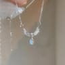 Sweet Pink Bow Pendant Necklace 9