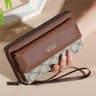Mens Classic Faux Leather Wallet With Double Layers And Zippered Card Holder 11