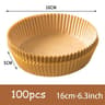 50 Piece Round Air Fryer Disposable Paper Liners 11