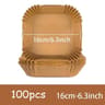 50 Piece Round Air Fryer Disposable Paper Liners 15