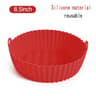 50 Piece Round Air Fryer Disposable Paper Liners 8
