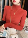 Womens Elegant Basic Turtleneck Knit Sweater 7