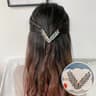 Shining Crystal V Shape Hair Clip 11