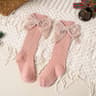 Baby Girls Knee High Bow Socks Soft Cotton Winter And Autumn Kids Socks 8