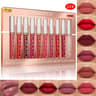 10 Piece Matte Velvet Nude Lip Gloss Set  Waterproof Non Stick Long Lasting Liquid Lipsticks 6