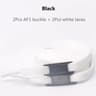 White Flat Shoelace Set With Lace Buckle Accessories 15