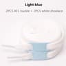 White Flat Shoelace Set With Lace Buckle Accessories 21