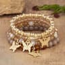 Butterfly Beaded Bracelet Set For Women Bohemian Style Elastic Bangles 10