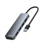 USB Hub 4 Port High Speed Multi Splitter Adapter With Compact ABS Body 6