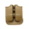 Tactical Double Magazine Holster  Universal 9mm And 40 Caliber Mag Holder With Belt Clip And Paddle 9