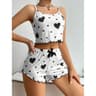 Womens Pajama Set Sleepwear Tank Top And Shorts Soft Casual Loungewear 7