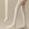 Knee High Socks Thin Long Stacked Socks Womens High Elastic Stockings 7