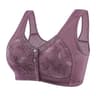 Womens Comfortable Front Button Bra Wireless Cotton Printed Lingerie 7