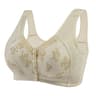 Womens Comfortable Front Button Bra Wireless Cotton Printed Lingerie 8