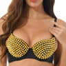 Womens Studded Wireless Bra Steampunk Party Top Lingerie 6