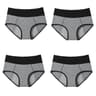 Womens High Waist Leak Proof Period Panties Four Pack Cotton Menstrual Underwear 10
