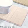 U Shaped Toilet Mat Memory Foam Bathroom Mat Anti Skid Super Absorbent 9