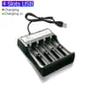 USB Battery Charger For 18650 16340 14500 Rechargeable Lithium Batteries With 1 2 Or 4 Slots 9