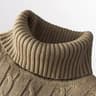 Mens Turtleneck Knitted Sweater For Warm Casual Wear 6