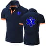 Mens Casual Emergency Style Polo Shirt 12