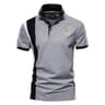 Mens Patchwork Polo Shirt For Summer Casual Wear 12