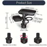 Car Cup Holder Tray Expander 3 In 1 Detachable Food Table With Adjustable Base 9