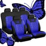 Butterfly Embroidery Car Seat Cover Set Universal Fit Front Or Full Set 8