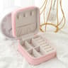 Travel Jewelry Storage Box Single Layer Zipper Case 8
