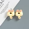 Cute Donut Cat Resin Charms For Jewelry Making Set Of 10 7