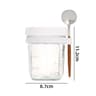 Overnight Oats Glass Container With Lid And Spoon Portable Breakfast Cup 8