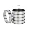 Stainless Steel Muffin Tart Rings Set Of 5 Double Rolled Baking Molds 7