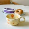 Handcrafted Irregular Flower Ceramic Coffee Mug 7