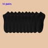 Unisex Solid Color Ankle Socks Soft Lightweight Low Cut Boat Socks 10 Pair Set 7