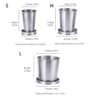 Portable Stainless Steel Folding Cup For Outdoor Use 8
