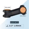 Ultralight Carbon And Aluminum MTB Handlebar Stem 318 Mm 28