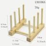 Bamboo Wooden Dish Drying Rack For Plates And Kitchen Storage 6