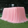 Elastic Tulle Table Skirt For Wedding And Party Decor 12