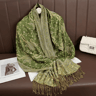 luxury winter wrap scarf styled casually for daily errands
