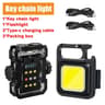 Portable Mini Keychain LED Flashlight With RGB Light 9