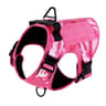 Military Pink Camouflage Dog Harness With Adjustable Leash 6