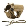 Tactical Dog Harness Set With Adjustable Collar Leash Molle Pouch And Training Vest 18