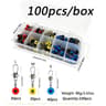 20 Piece Fishing Hook Swivel Clip Connector Set With Interlock Snaps For Sea Fishing Rigs 9