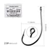 10 Piece Sea Big Fishing Hook Set High Carbon Steel Hooks With Black Nickel Finish For Saltwater An 8