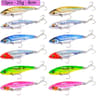 12 Piece Metal VIB Fishing Lure Set Vibration Spoon Spinner Hard Baits For Bass And Pike 12