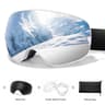 UV400 AntiFog Outdoor Sports Ski Goggles With Changeable Lens For Snowboarding Cycling And Snowmobi 17