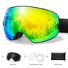 UV400 AntiFog Outdoor Sports Ski Goggles With Changeable Lens For Snowboarding Cycling And Snowmobi 18