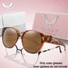 Over Glasses UV Protection Round Sunglasses With Box Cover For Myopia Eyeglasses Unisex Outdoor Sha 15